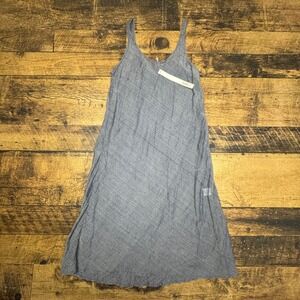 Judy Tampa Cotton Dress Sleeveless Casual Summer Dress‎ Blue Size S NWT
